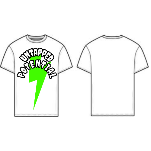 Untapped Potential™️ EXTRA CHARGED ⚡️ Tee (White)